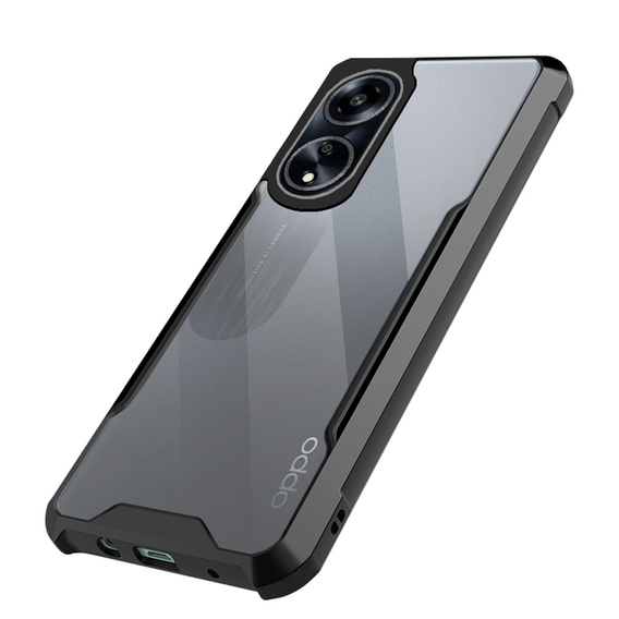 Case for Oppo A98 5G, AntiDrop Hybrid, black