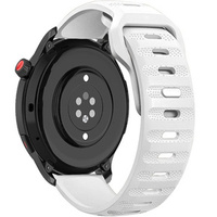 Silicone Universal Strap 22mm Dot Texture, white