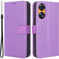 Flip case for Oppo Reno8 T 4G, Wallet Smart Magnet, purple