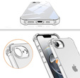 Case for iPhone 16E, Erbord Dropproof, transparent + Glass