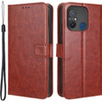 Flip case for Xiaomi Redmi 12C, Crazy Horse Wallet, brown