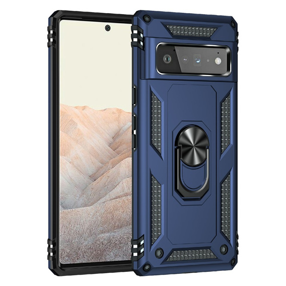 Armor Case for Google Pixel 6 Pro, Nox Case Ring, dark blue