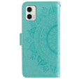 Flip case for Motorola Moto G73 5G, Mandala Flower, green