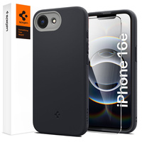 Spigen case for iPhone 16E, Nano Pop MagSafe, black + 9H tempered glass