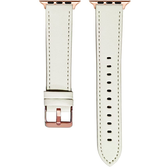 Leather Strap for Apple Watch 1/2/3/4/5/6/7/8/SE/Ultra 42/44/45/49mm, Black.