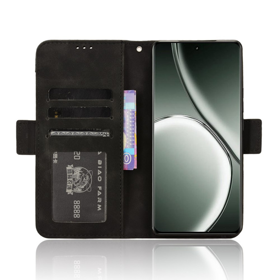 Flip case for Realme GT 6 / 6T, Card Slot, black