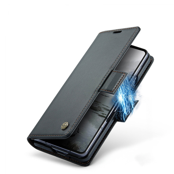 CASEME Litchi Wallet flip case for Samsung Galaxy Z Fold7 5G