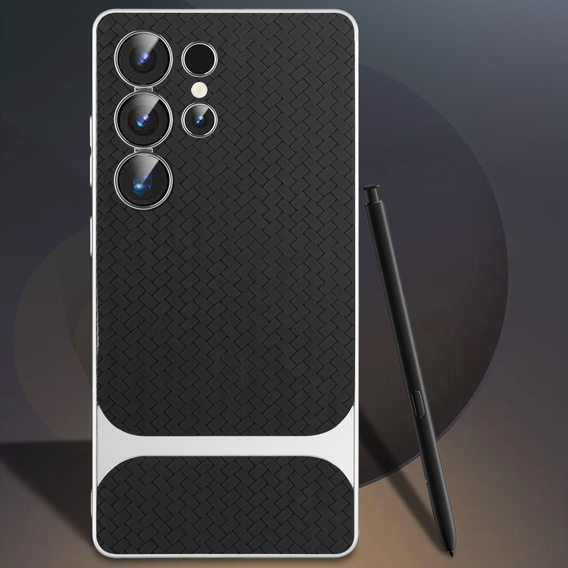 Case for Samsung Galaxy S25 Ultra, GKK Woven Leather, black