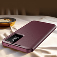 Flip case for Samsung Galaxy S25 Edge, Smart View Wallet, maroon