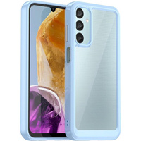 Case for Samsung Galaxy M15 5G, Fusion Hybrid, transparent / blue