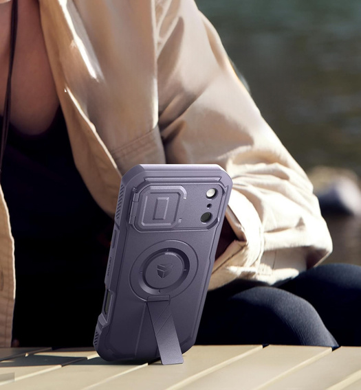 Dexnor armoured case with stand and camera shutter, for MagSafe for iPhone 17 Pro