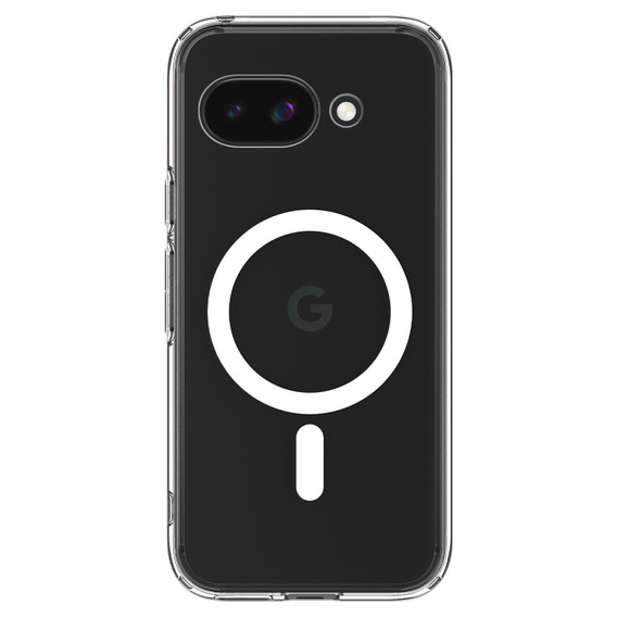 Spigen MagSafe Case for Google Pixel 9A, Ultra Hybrid, transparent / white + 9H Tempered Glass