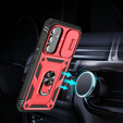 Case for Samsung Galaxy A54 5G, CamShield Slide, red / black