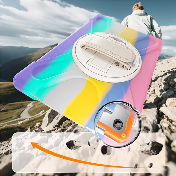 Armoured case with stand and shoulder strap for Samsung Galaxy Tab A11+