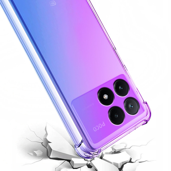 Case for Xiaomi Poco X6 Pro 5G, Gradient Dropproof, Purple / blue