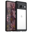 Case for Google Pixel 7 Pro 5G, Fusion Hybrid, with camera protection, transparent / black