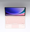 Keyboard case for Samsung Galaxy Tab S7+ / S7 FE / S9+ / S8+ / S9 FE+ / S10+, Dexnor Magnetic Keyboard Touchpad, pink