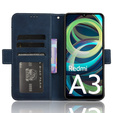 Flip case for Xiaomi Redmi A3, Card Slot, dark blue