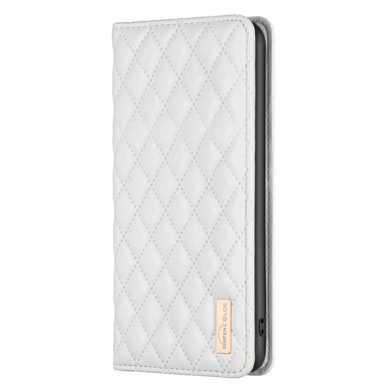 Flip case for Samsung Galaxy A54 5G, Wallet, BINFEN COLOR, white