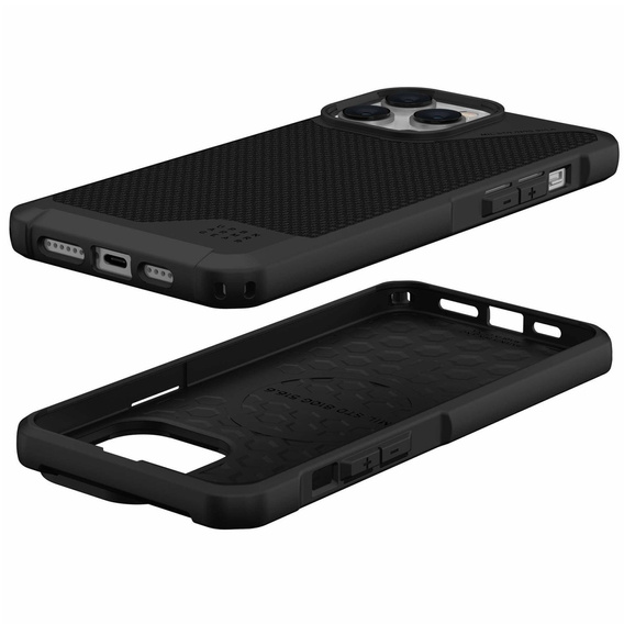 Urban Armor Gear Case for iPhone 14 Pro Max, Metropolis LT MagSafe Fibr Armr, black