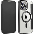 Flip case for iPhone 12 Pro Max, RFID Wallet MagSafe CamShield, black