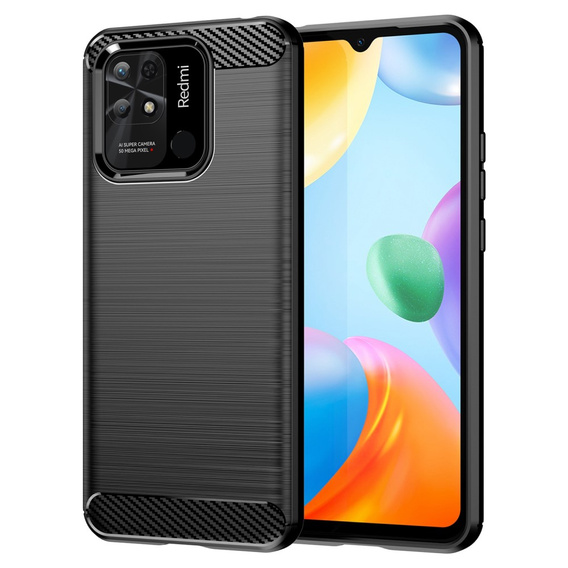 Case for Xiaomi Redmi 10C, Carbon, black