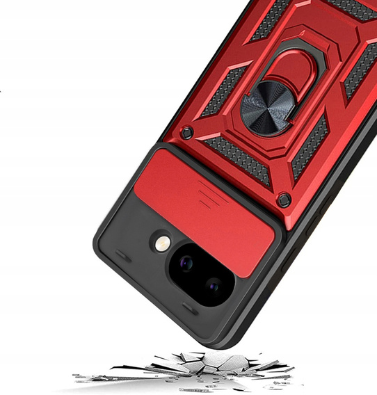 Case for Google Pixel 9A, CamShield Slide, red