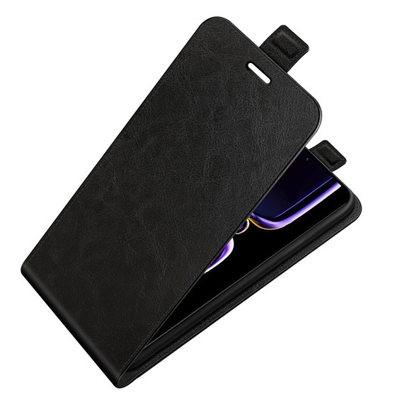 Flip case for Poco F5 Pro 5G, Flip, black