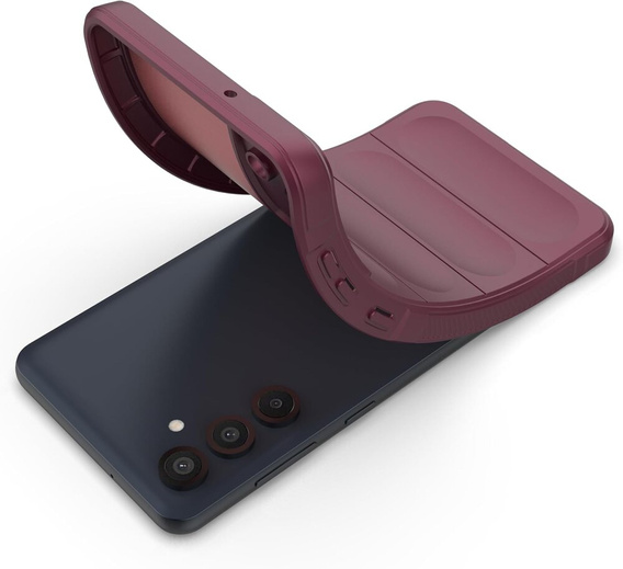Case for Samsung Galaxy M55 5G, Gaming Shockproof, maroon