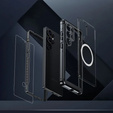 Case for Samsung Galaxy S25 Ultra, Shockproof, with glass, for MagSafe, black