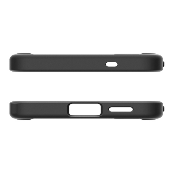 Spigen case for Samsung Galaxy S25, Ultra Hybrid, black / matte + 9H Tempered Glass