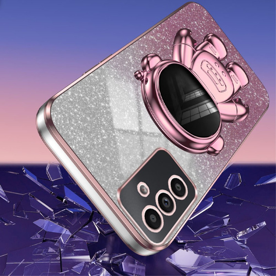 Case for Samsung Galaxy A15 4G / 5G, Glitter Astronaut, pink