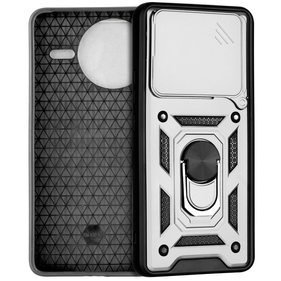 Case for Xiaomi Poco F7 Pro, CamShield Slide, silver
