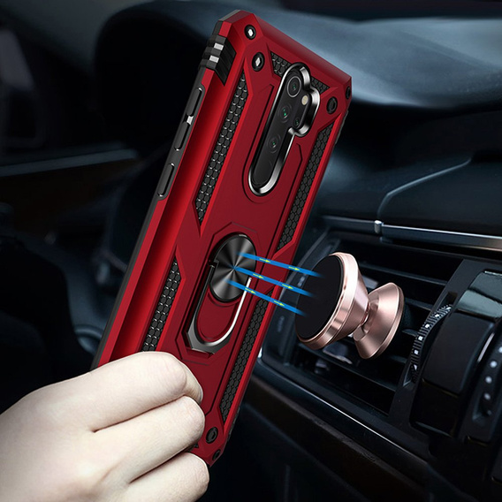 Armor Case for Xiaomi Redmi Note 8 Pro, Nox Case Ring, red