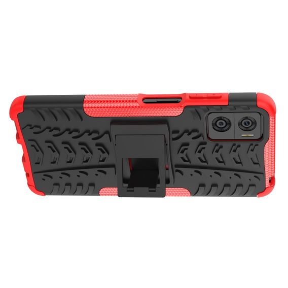 Case for Motorola Moto E22 / E22i, Tire Armor, black / red