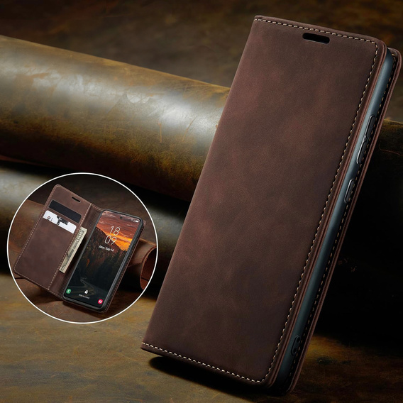 Case for Samsung Galaxy A55, ERBORD Vintage, coffee + Screen Glass