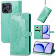 Flip case for Realme Note 50, Mandala, green