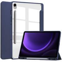 Case for Samsung Galaxy Tab S10 Lite / S10 FE / S9 FE, Smartcase Hybrid, with stylus space, dark blue