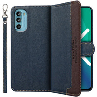 Flip case for Motorola Moto G52 / G82 5G, KHAZNEH RFID, blue