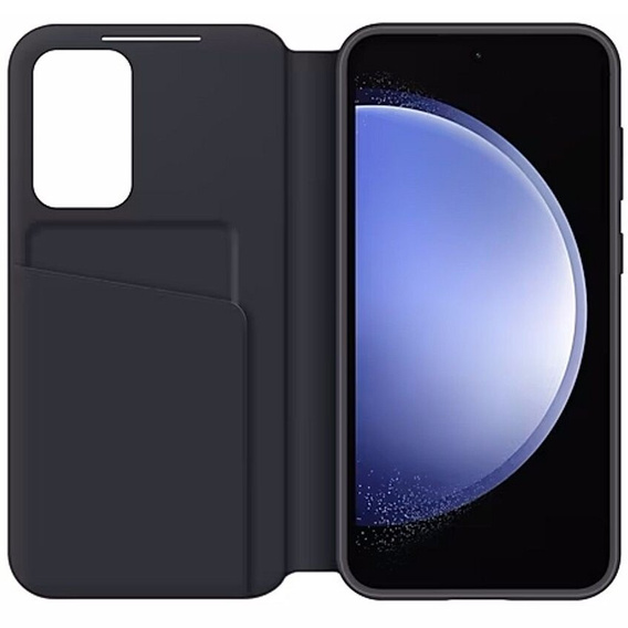 Original Samsung Case for Galaxy S23 FE, S View Wallet Cover, black