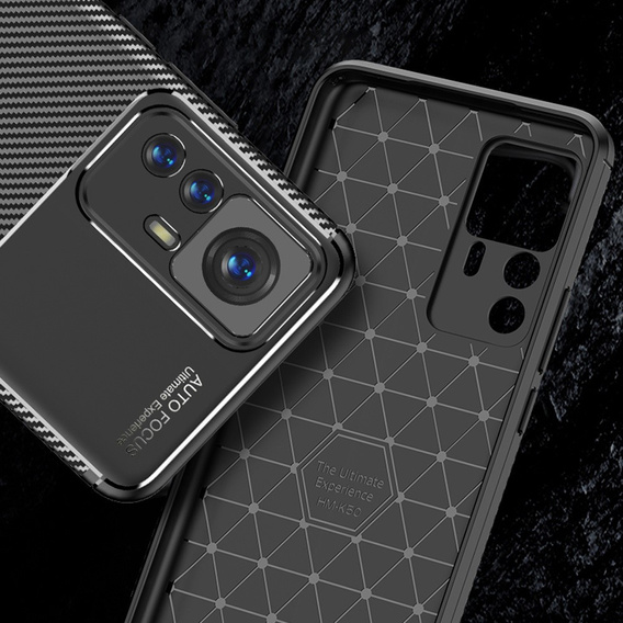 Case for Xiaomi 12T, Carbon Gel, black