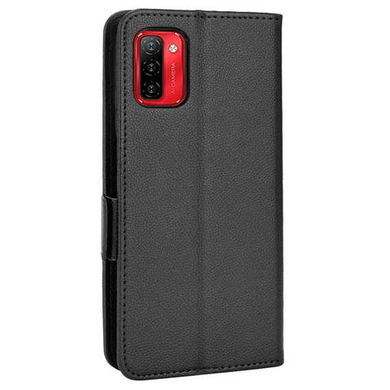 Flip case for Ulefone Note 12P, Wallet Litchi Magnet, black