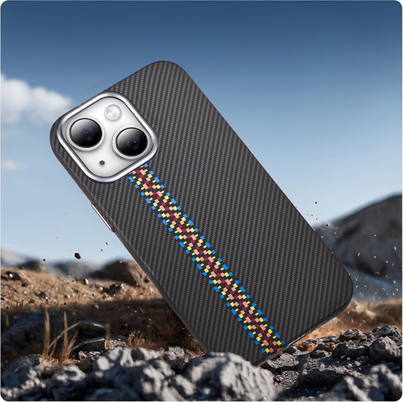 MagSafe's iPhone 15 Case, Carbon Fiber, black