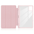 Case for Lenovo Tab K11 Plus, Smartcase Hybrid, with stylus space, pink