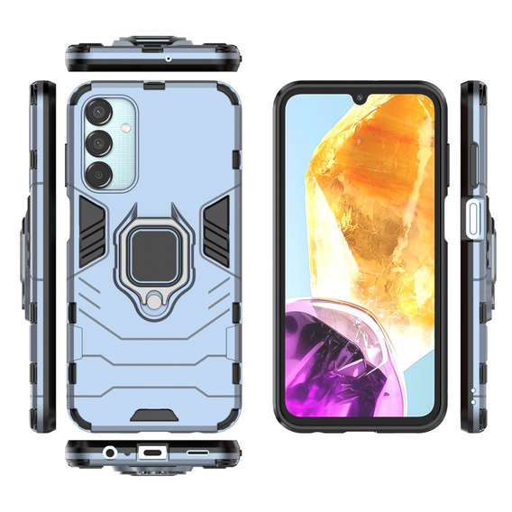 Case for Samsung Galaxy M15 5G, Kickstand Ring, blue