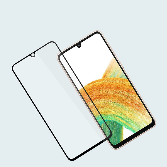 Amorus Full Glue Tempered Glass for Samsung Galaxy A25 5G, black frame