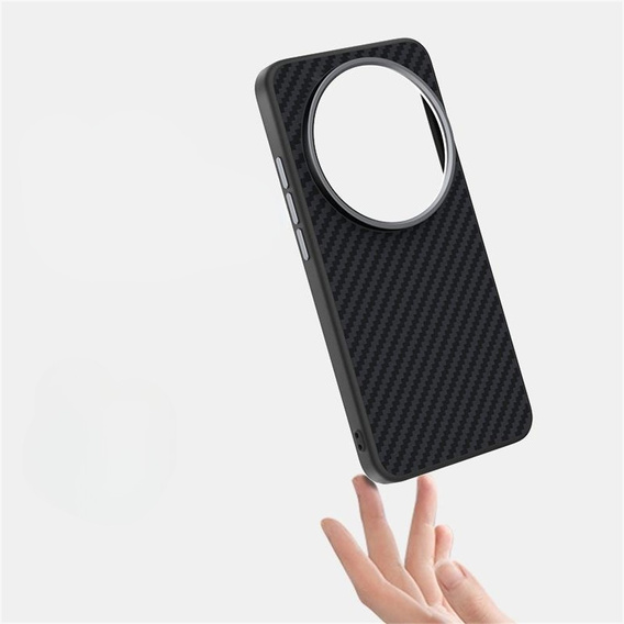 ABEEL Case for Xiaomi 15 Ultra, Carbon Fiber, for MagSafe, black
