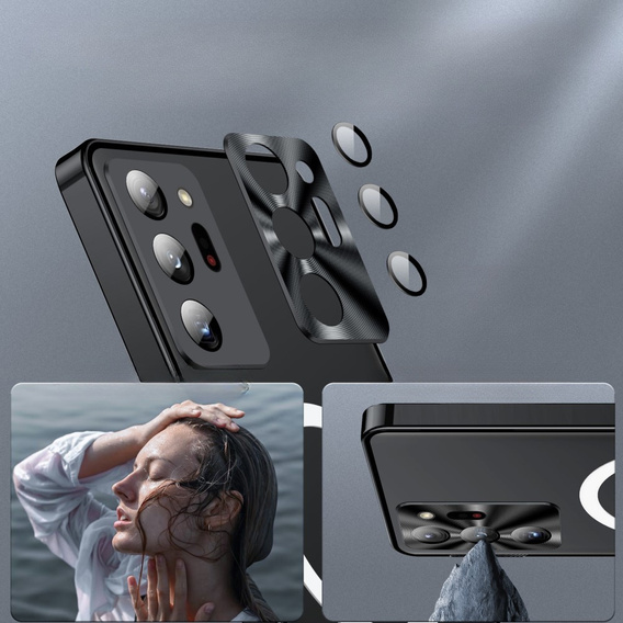 Camera Protection Case for Samsung Galaxy Note 20 Ultra, CamShield MagSafe, transparent / black