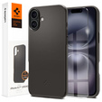 Spigen case for iPhone 16 Plus, Thin Fit Mag, grey + 9H tempered glass