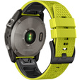Silicone Strap for Garmin Fenix 7 / Forerunner 965 / 955 / 945 / 935, Yellow / Black